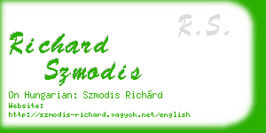 richard szmodis business card